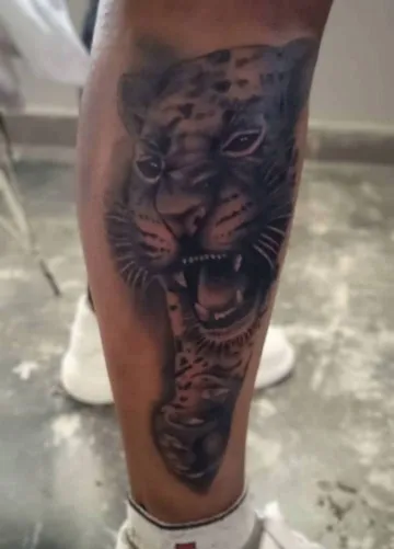 Leopardo Realista - Realismo - Artvier Tattoo